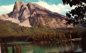 Mount Burgess und Emerald Lake Yoho Nationalpark um 1960 Vintage Postkarte - Bild 1 von 2