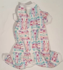 Zigeunerpfeile Flanell Pyjama PJ's Hund Welpe Haustier Kleidung XXXS & XXS - Bild 1 von 2