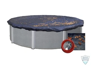 Buffalo Blizzard 28' Round Above Ground Swimming Pool Leaf Net Winter Cover - Picture 1 of 3