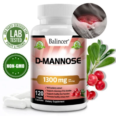 D-Mannose 1300 Mg With Cranberry Extract - Urinary Tract, Bladder Health - Image 1 of 4