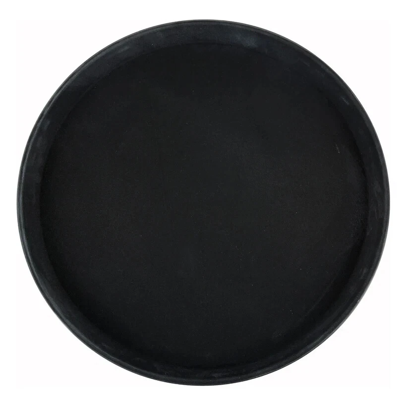 Winco Easy Hold Round Tray, 16-Inch, Black - Image 1 of 1