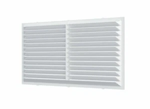 Lüftungsgitter weiß 170 mm x 80 mm mit Fliegengitterkanal Lüftungsabdeckung - Bild 1 von 2