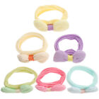  6 Pcs Bow Tie Hair Accessory for Girls Toddler Rings Accessories Holder