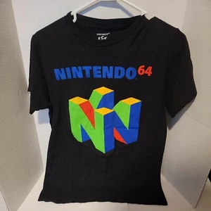 Nintendo N64 T-Shirt Tee Retro Style Short Sleeve Shirt Size S - Imagen 1 de 3