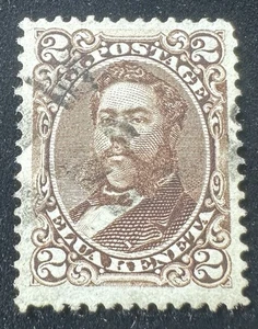Hawaii Stamp #35 Used 2c Brown Cancel - Picture 1 of 2