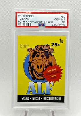 2018 Topps 80th Anniversary 1987 ALF #59 PSA 10 - Image 1 of 4