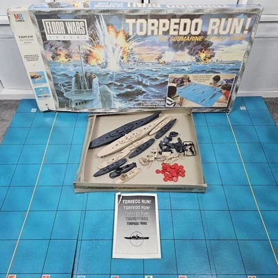 Vintage Torpedo Run Submarine Naval Attack Game MB Games 1987 Retro Rare Battle - Image 1 of 4