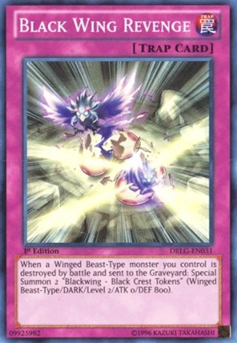 Black Wing Revenge - DRLG-EN031 - Super Rare - 1st Edition - Near Mint - Image 1 of 1