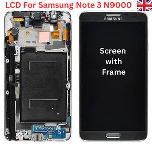 For Samsung Note 3 N9000 GREY WITH FRAME LCD TOUCH DISPLAY REPLACEMENT DIGITIZER - Picture 1 of 1