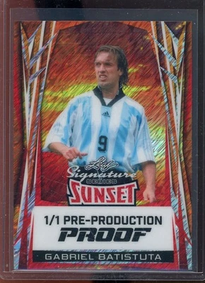 2025 Leaf Pre Production Proof (1/1) Gabriel Batistuta - Image 1 of 2