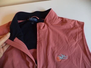 PETER MILLAR Men’s salmon pink Vest Gilet bodywarmer golf large 42" 44" - Picture 1 of 7