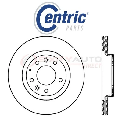 Centric C-TEK Disc Brake Rotor for 2010-2015 Mazda MX-5 2.0L L4 - Kit Set km - Imagem 1 de 4