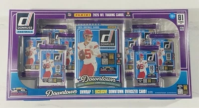 2025 Donruss NFL футбол Costco комплект коробка запечатанный негабаритный центр города - Изображение 1 из 2