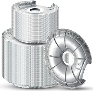 Dreyoo 60 Pieces Electric Stove Burner Covers, Disposable Aluminum Foil Drip Pan - Picture 1 of 12