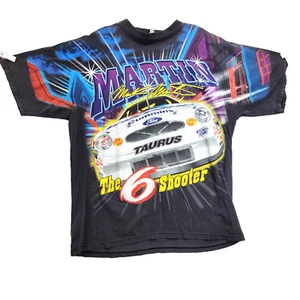 CAMISA NASCAR DOBLE CARA ESTAMPADO XL Y2K MARK MARTIN 6 SHOOTER ROUSH PARA HOMBRE - Imagen 1 de 14