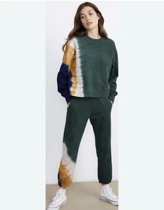 Velvet By Graham & Spencer Women's Green Tie-Dye Sweatshirt Size XL  - Picture 1 of 6