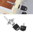 (16mm Head Silver)2Pcs Furniture Drawer Wardrobe File Cabinet Lock With Keys US