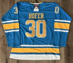 Joel Hofer Signed St. Louis Blues Jersey JSA Size 54 - Picture 1 of 3