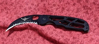 Deathmaster's QuickRipper™ Fast Deployment Talon Pocket Folding Knife Karambit - Image 1 of 4