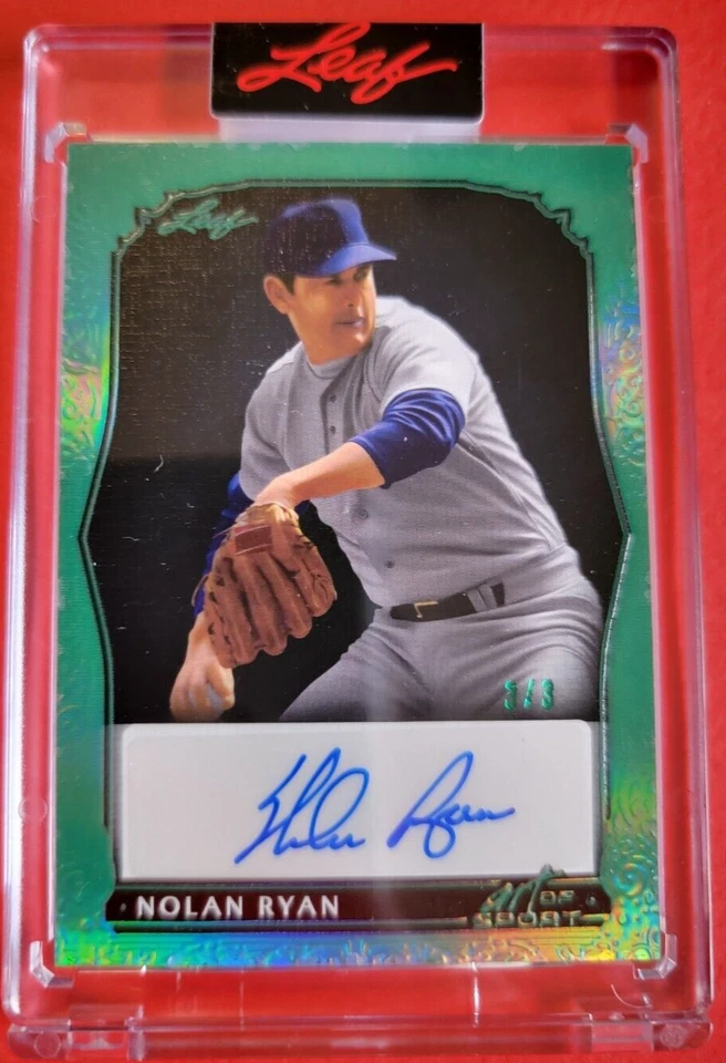 NOLAN RYAN AUTOGRAPH AUTO CARD #d3/3 CERTIFIED AUTHENTIC 2023 LEAF ART OF SPORT - Image 1 of 3