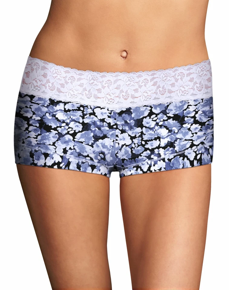 Maidenform Womens Cotton Dream Boyshort With Lace  - Image 1 of 1