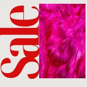HOT PINK - Shaggy Long Pile Faux Fur Fabric By Yard | Faux Fur | High Quality - Picture 1 of 2