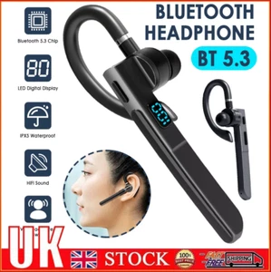 Truck Driver Business Wireless Headset Bluetooth Earpiece Headphones Mic Calling - Picture 1 of 13