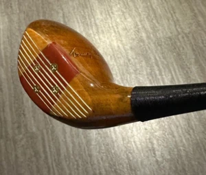 MacGregor 653 T persimmon 2 wood fairway: rh, 43", steel shaft, cord dimple grip - Picture 1 of 6