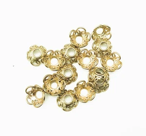 Pretzel Design Bead Caps 12mm Solid Brass Q16 Per Pkg - Picture 1 of 3