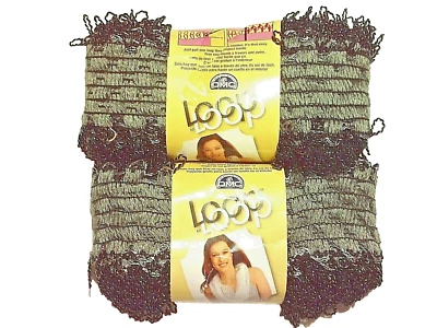 DMC Loop Preto-CINZA LOTE 414 Encantamento fio de fita rendada para crochê, lote de 2 - Imagem 1 de 4