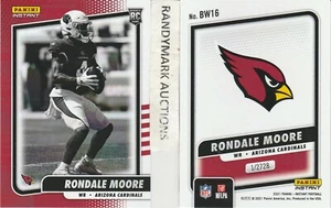 Rondale Moore ARIZONA CARDINALS 2021 PANINI INSTANT BLACK & WHITE BW16 x/2728 RC - Picture 1 of 1