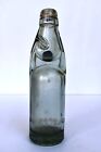 Vintage Soda Bottle Codd Neck Marble Stopper Transparent Sasni V Brand Rare "F84