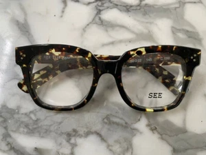 SEE EYEWEAR C.692 7119 145 HANDMADE IN FRANCE EYEGLASSES TORTOISE NEW - Picture 1 of 2