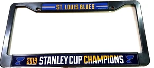 Marco de matrícula St. Louis Blues Stanley Cup 2019 coche de plástico - Imagen 1 de 2