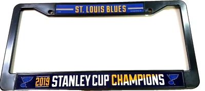 Marco de matrícula St. Louis Blues Stanley Cup 2019 coche de plástico Foto 1 de 2
