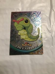 2000 Pokemon Topps Chrome Series 1 - CATERPIE -  Holo Card #10 RARE