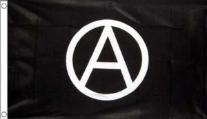 8' x 5' ANARCHY FLAG HUGE 8ft x 5ft Punk Anarchist Anarchism Giant Extra Large - Picture 1 of 1