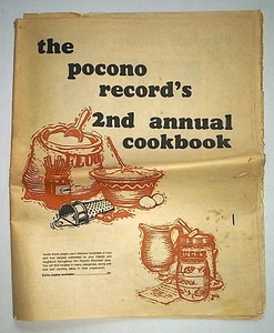 Stroudsburg PA Vintage Pocono Record 2do Libro de Cocina Anual 1981 Inserto de Periódico - Imagen 1 de 8
