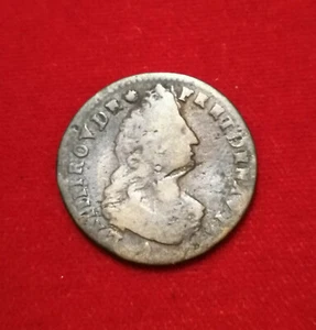 louis XIV Buste Âgée ♦ LIARD de FRANCE ♦ 1699 & ♦ R2 - Imagen 1 de 2