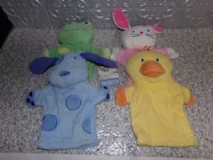 Carter's Starter Frottee Badepuppen x 4 Ente, Hase, Hund, Frosch - Bild 1 von 9