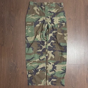 Vintage 70s Military Issued Camo Pants 29.5-32.5 Insseam Medium Reg - Bild 1 von 8
