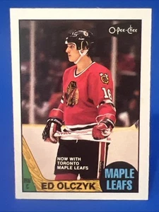 1987-88 O-Pee-Chee Ed Olczyk Card #104 Toronto Maple Leafs - Picture 1 of 2
