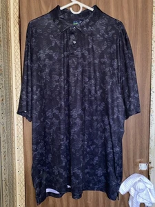 Ben Hogan Polo Shirt Men's 3XL Blue Black Performance Short Sleeve Golf - Picture 1 of 20