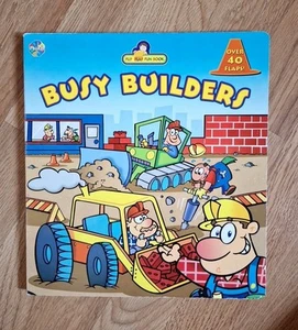 Busy Builders Construction Words Flip Flap Fun Board Books for Toddlers - Picture 1 of 11