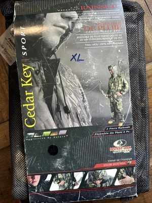 Cedar Key 2pc Mossy Oak Break Up Mens XLarge Jacket & Pants New - Image 1 of 2