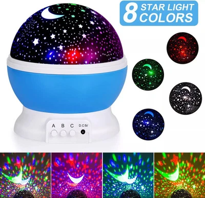 LED Sternenhimmel Lampe Projektor Sternenstern Nachtlicht 360° Nachttischlampe - Bild 1 von 4