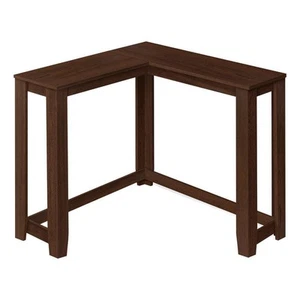 35.5 in. Cherry Rectangle L Shaped Particle Board Console Table - Picture 1 of 3