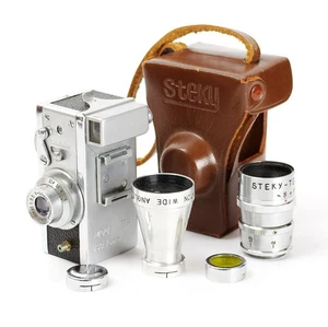 Riken Steky Model IIIA with Lenses 3.5/25mm 5.6/40mm & Wide Angle Converter Case - Bild 1 von 9