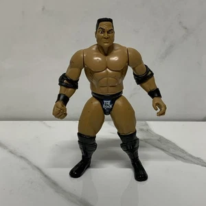 Figura de acción de lucha libre The Rock WWF WWE Jakks Pacific Bone Crunching 6 pulgadas - Imagen 1 de 9
