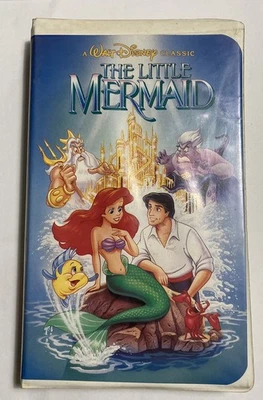 Оригинальная обложка Disney The Little Mermaid VHS 1989 Black Diamond Banned Phalic - Изображение 1 из 3